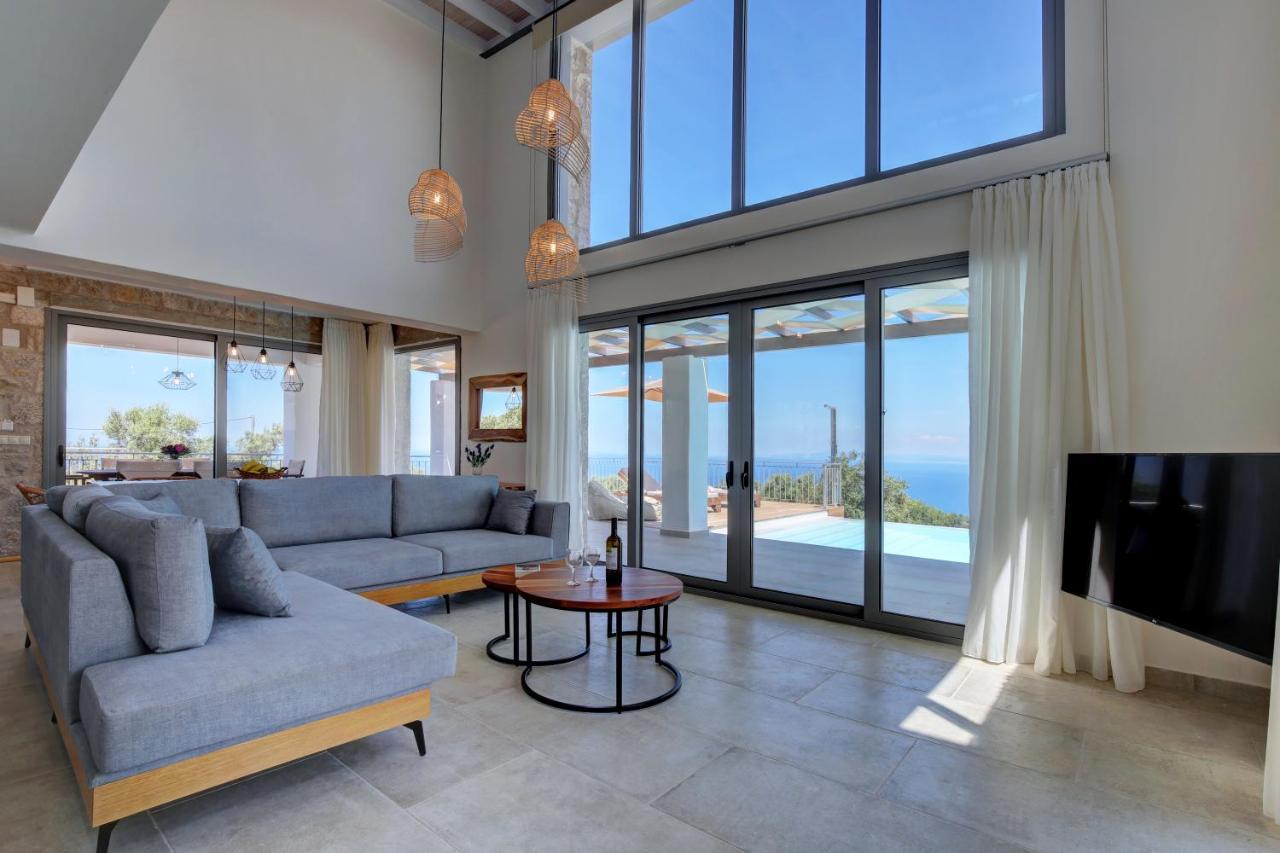 Tsakmakis Villas Luxury- Panoramic Sea View - Lefkada Tsoukaládhes Exteriér fotografie