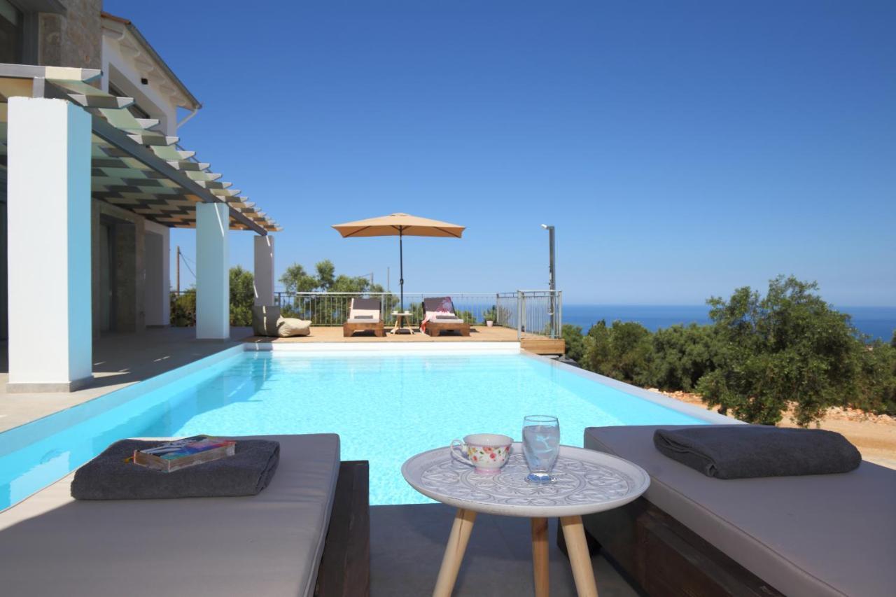 Tsakmakis Villas Luxury- Panoramic Sea View - Lefkada Tsoukaládhes Exteriér fotografie