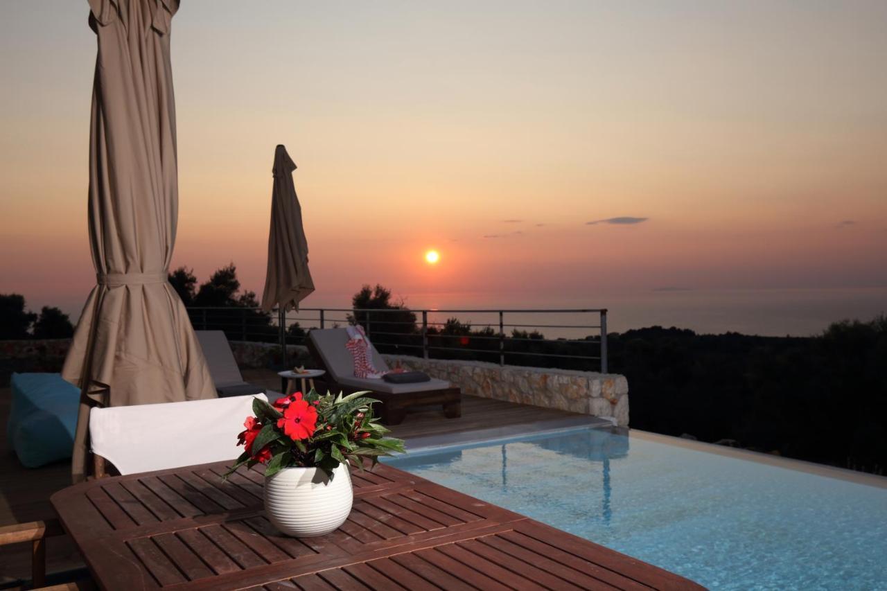 Tsakmakis Villas Luxury- Panoramic Sea View - Lefkada Tsoukaládhes Exteriér fotografie