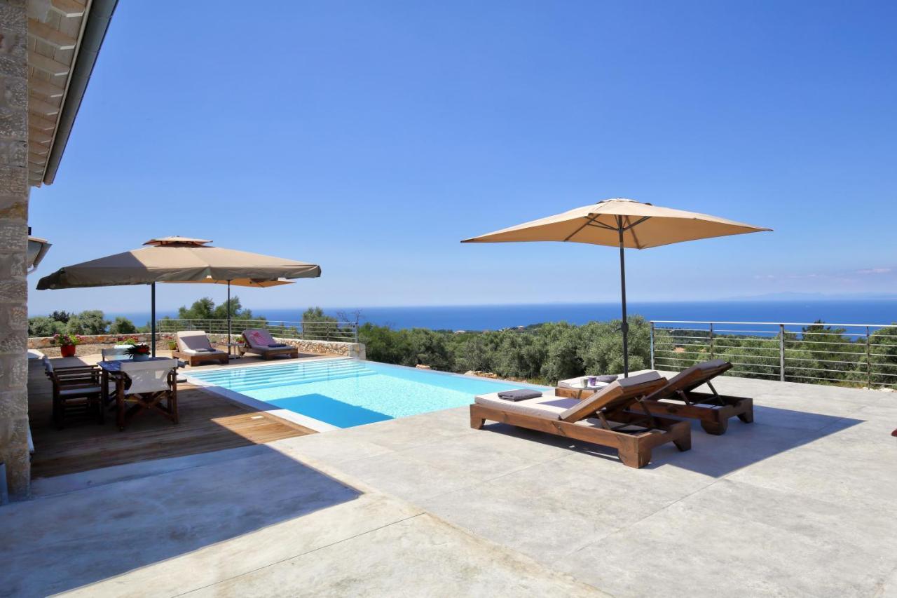 Tsakmakis Villas Luxury- Panoramic Sea View - Lefkada Tsoukaládhes Exteriér fotografie