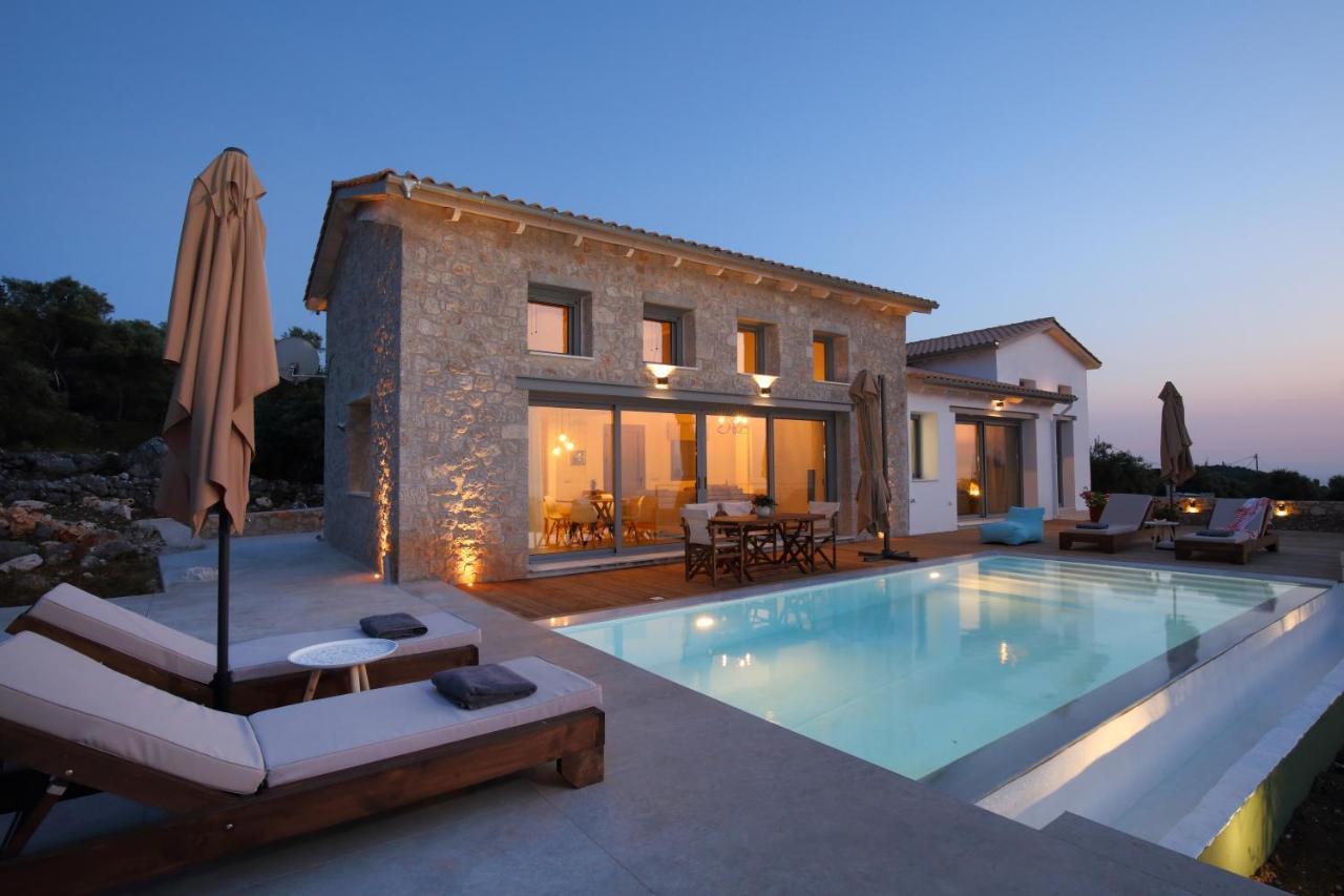 Tsakmakis Villas Luxury- Panoramic Sea View - Lefkada Tsoukaládhes Exteriér fotografie