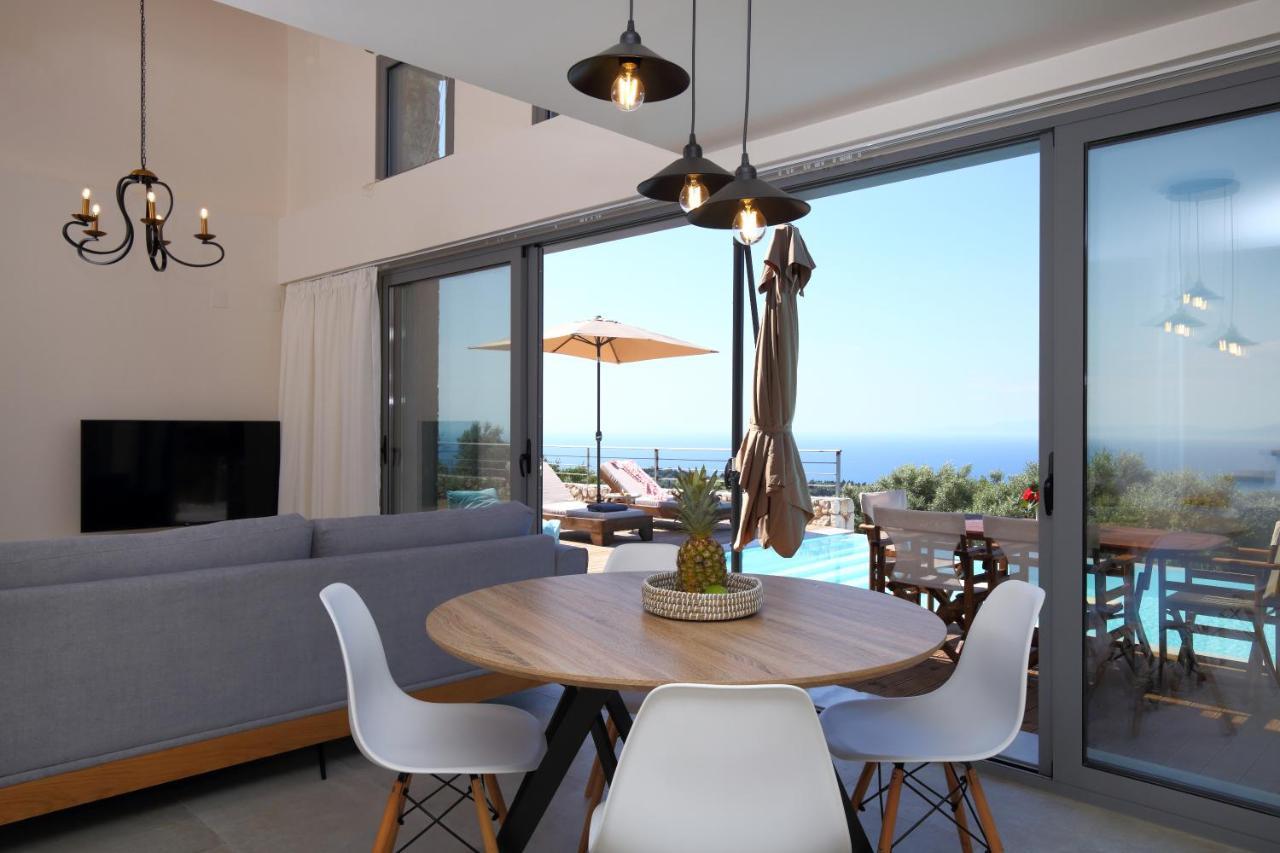 Tsakmakis Villas Luxury- Panoramic Sea View - Lefkada Tsoukaládhes Exteriér fotografie