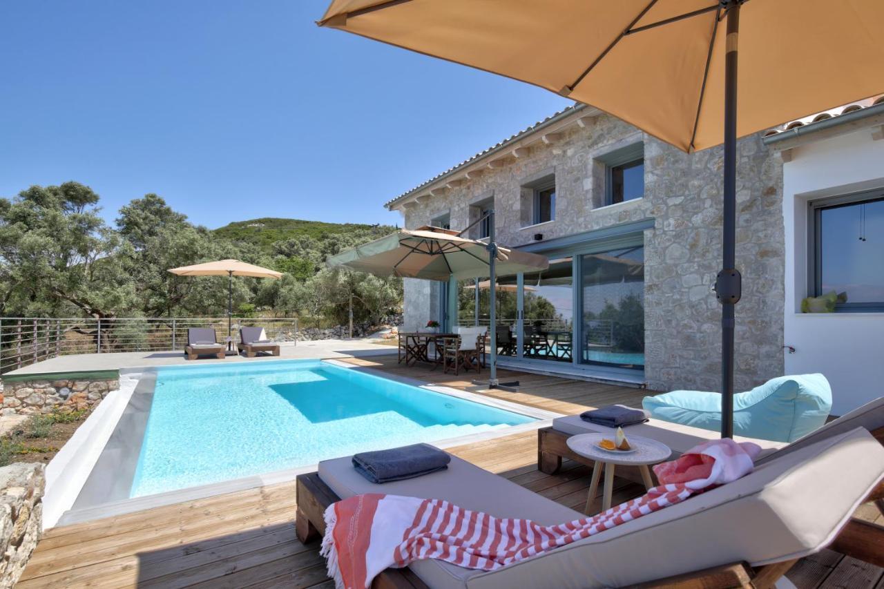 Tsakmakis Villas Luxury- Panoramic Sea View - Lefkada Tsoukaládhes Exteriér fotografie