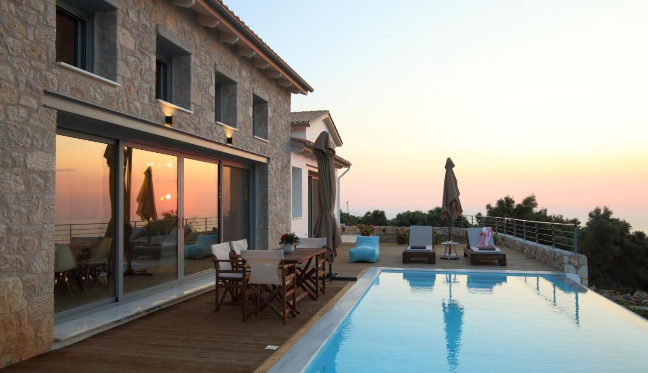 Tsakmakis Villas Luxury- Panoramic Sea View - Lefkada Tsoukaládhes Exteriér fotografie