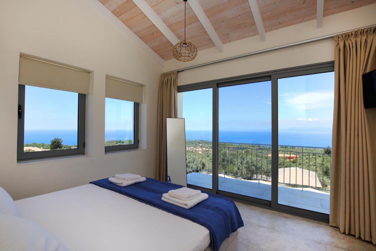 Tsakmakis Villas Luxury- Panoramic Sea View - Lefkada Tsoukaládhes Exteriér fotografie