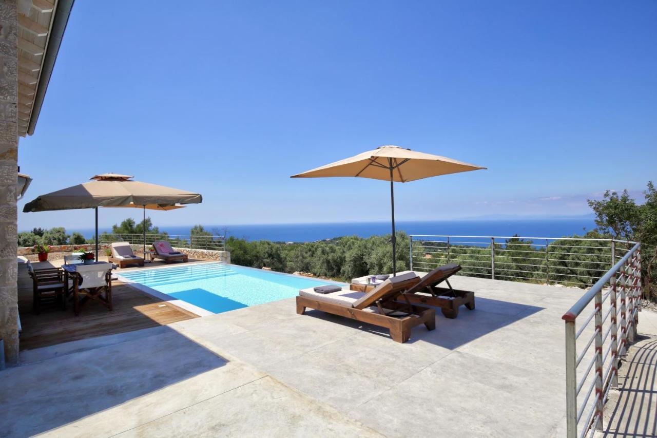 Tsakmakis Villas Luxury- Panoramic Sea View - Lefkada Tsoukaládhes Exteriér fotografie