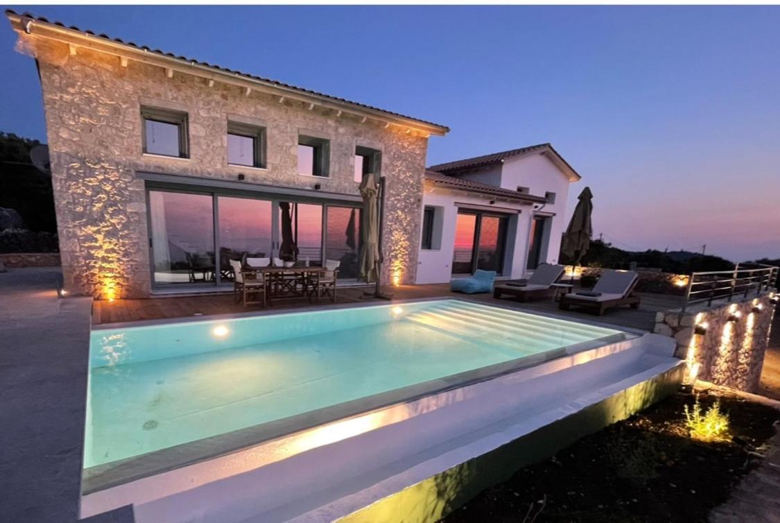 Tsakmakis Villas Luxury- Panoramic Sea View - Lefkada Tsoukaládhes Exteriér fotografie